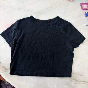 Classic Black Women's Crop Top